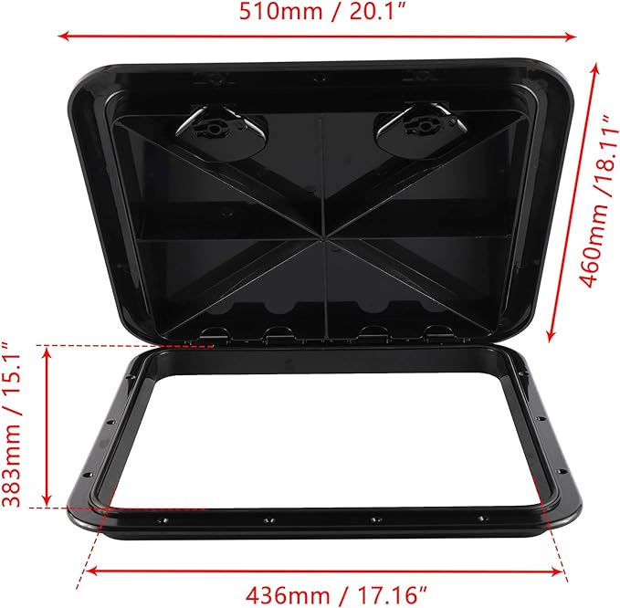Boat Hatch 510mmx460mm