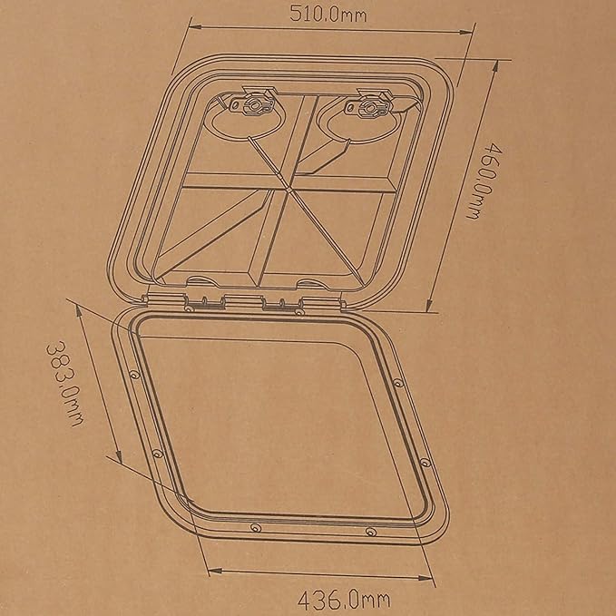 Boat Hatch 510mmx460mm