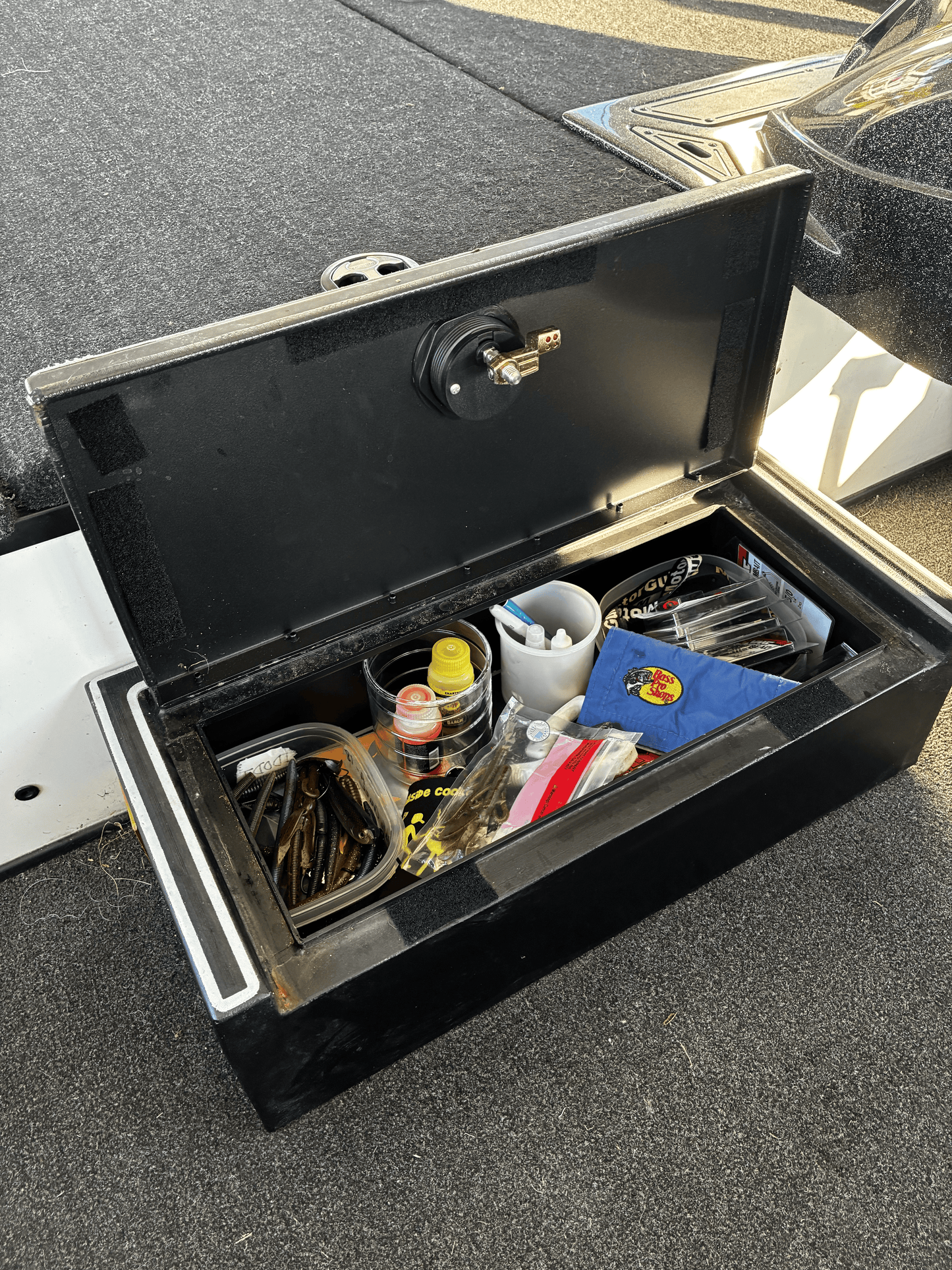 Custom Step Box With Dry Hatch and Turf/Ruler