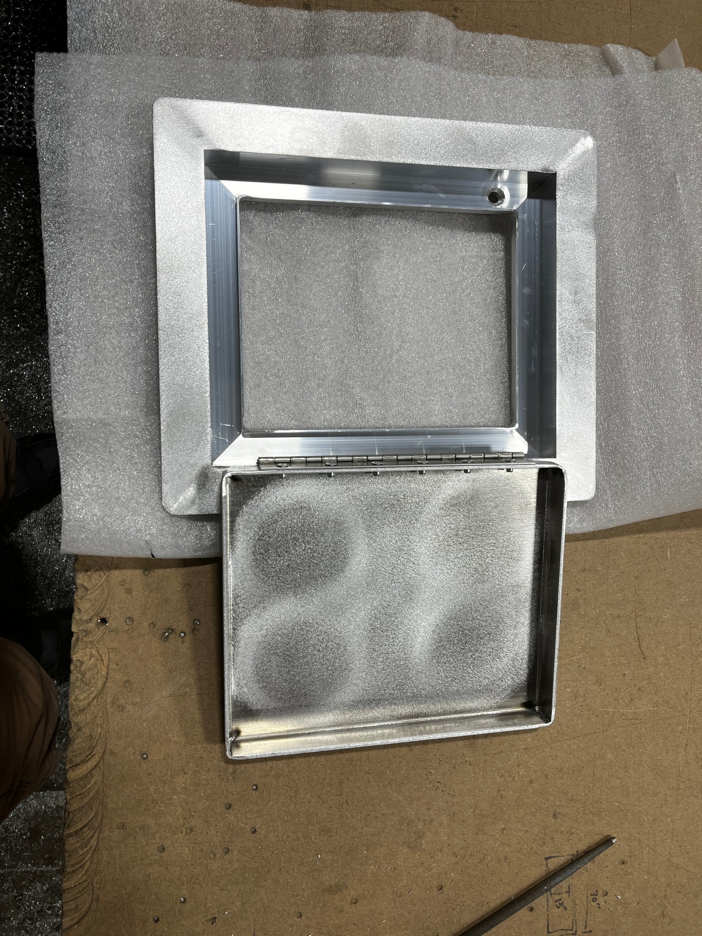 DROP-IN DRY HATCH LIDS - PRE-BUILT- Long Side Hinge Only