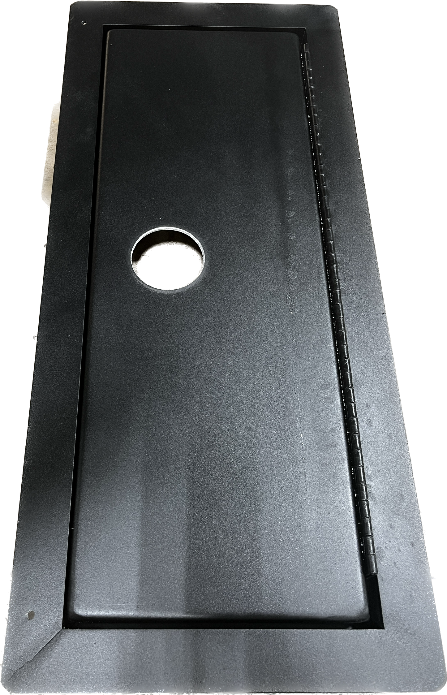 DROP-IN DRY HATCH LIDS - PRE-BUILT- Long Side Hinge Only