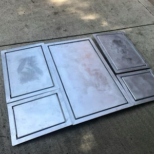 DROP-IN DRY HATCH LIDS - PRE-BUILT- Short Side Hinge Only