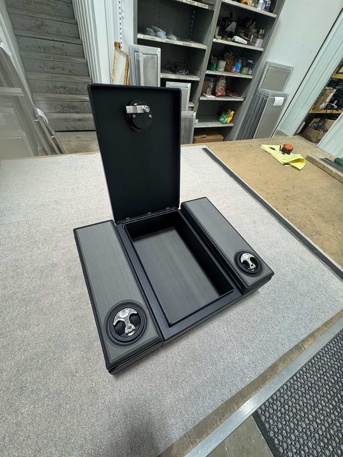 CENTER STORAGE CONSOLE BOX WITH DRY HATCH