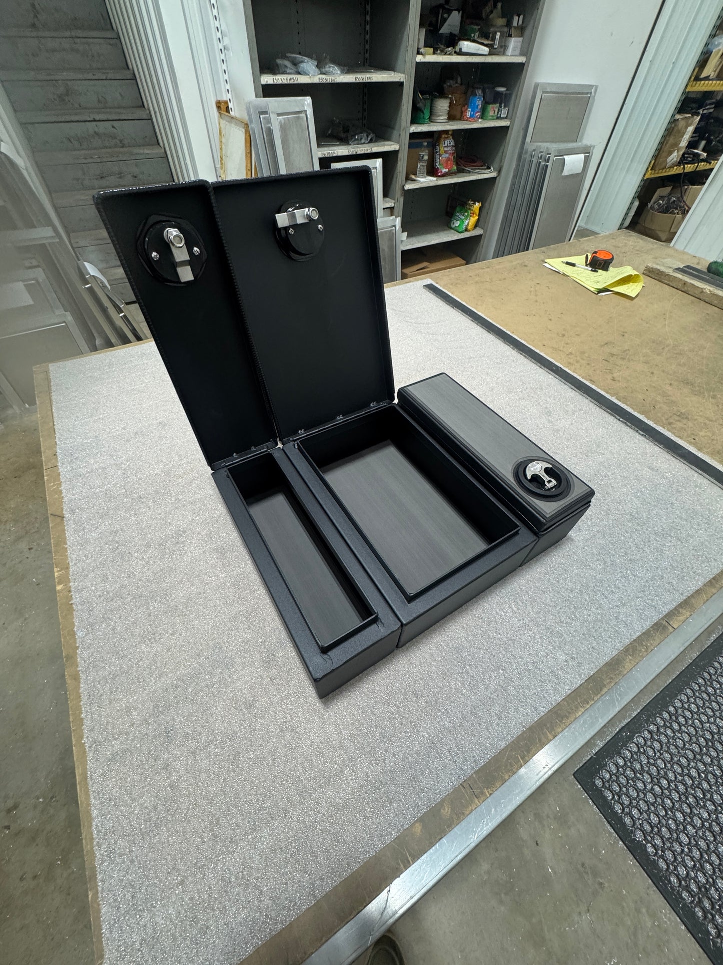 CENTER STORAGE CONSOLE BOX WITH DRY HATCH