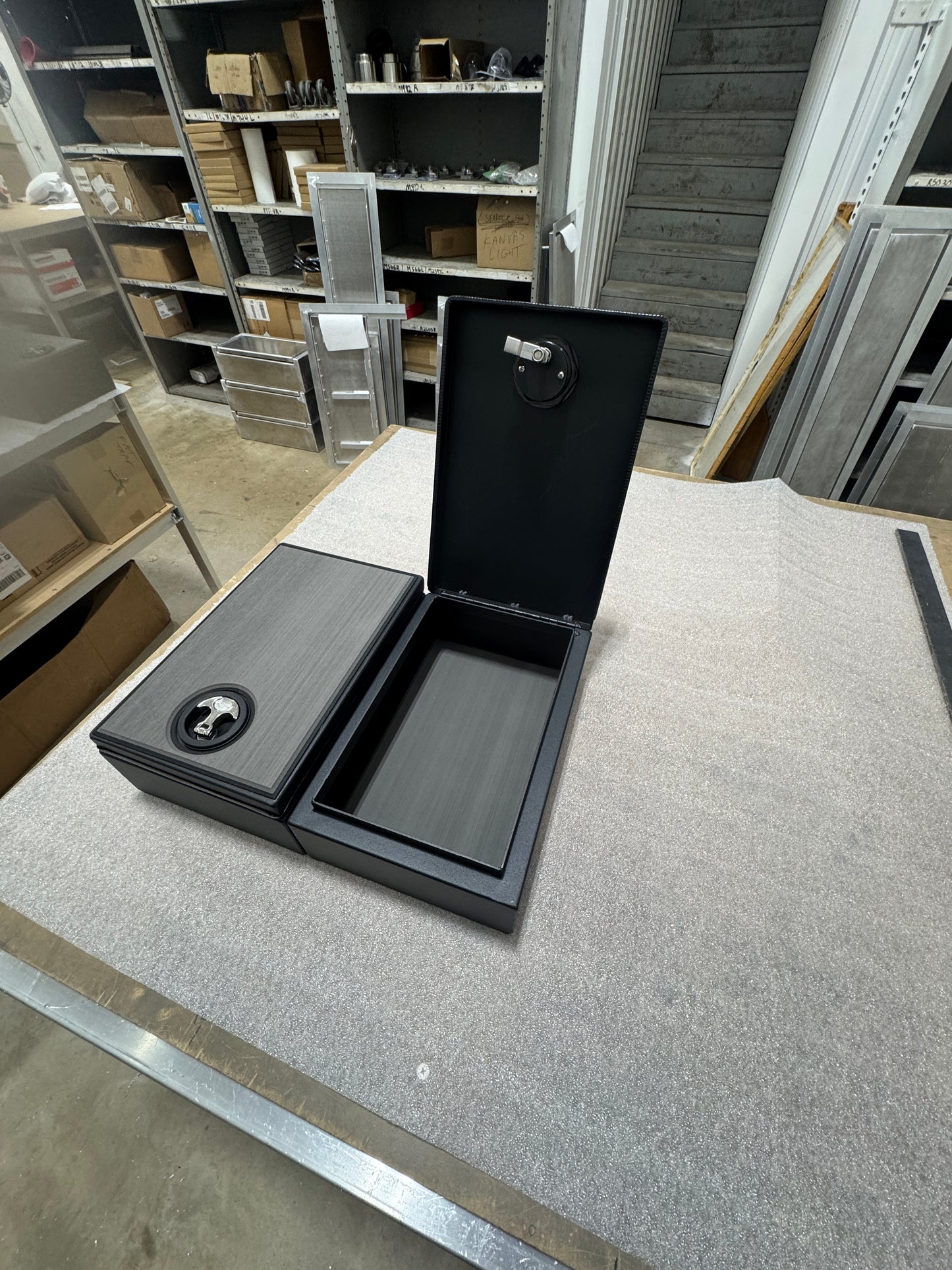CENTER STORAGE CONSOLE BOX WITH DRY HATCH