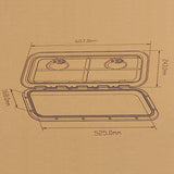 Boat Hatch 607mmx245mm