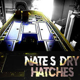 DROP-IN DRY HATCH LIDS - PRE-BUILT- Long Side Hinge Only