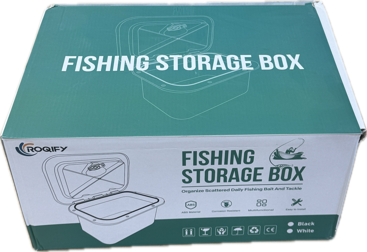 Boat Hatch with Tackle Box Storage 375mmx270mm (14.75"x10.65")