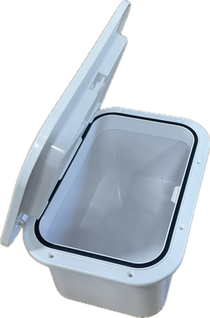 Boat Hatch with Tackle Box Storage 375mmx270mm (14.75"x10.65")