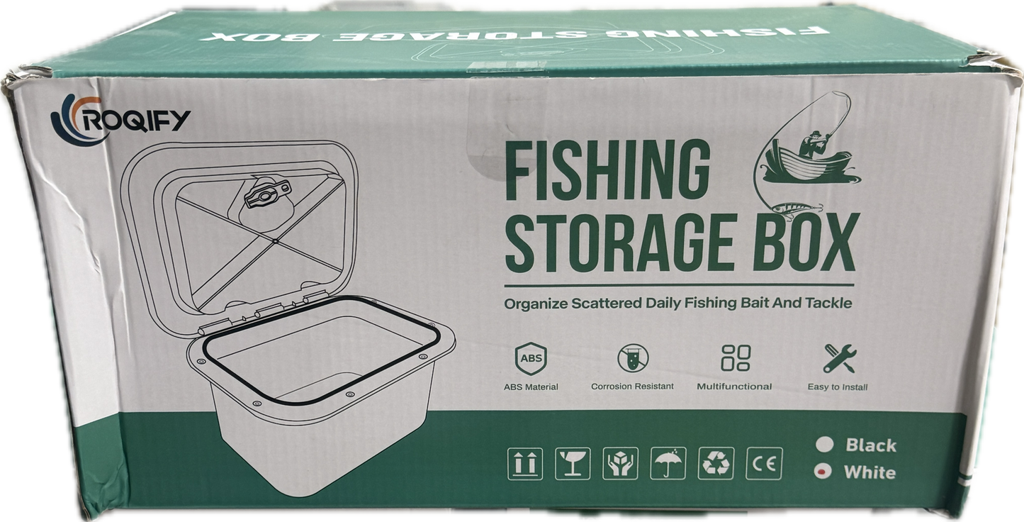 Boat Hatch with Tackle Box Storage 375mmx270mm (14.75"x10.65")