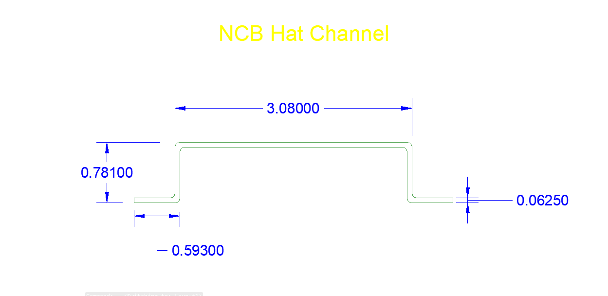 NCB Lid Supports (Hat Channel)